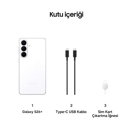 Samsung Galaxy S26 Plus 5G 12/256 Gb Akıllı Telefon Beyaz