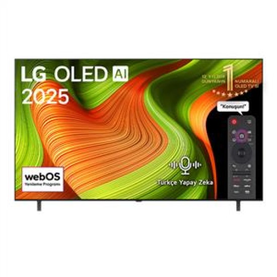 LG OLEDB56 55 inç 140 cm 4K OLED Smart TV Sihirli Kumanda webOS25,Uydu Alıcılı