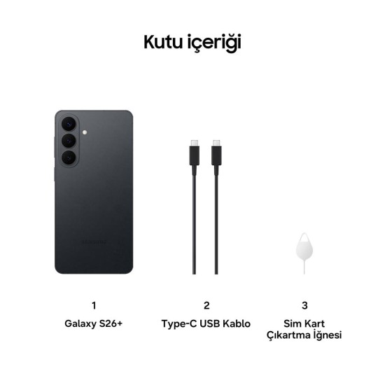 Samsung Galaxy S26 Plus 5G 12/256 Gb Akıllı Telefon Siyah