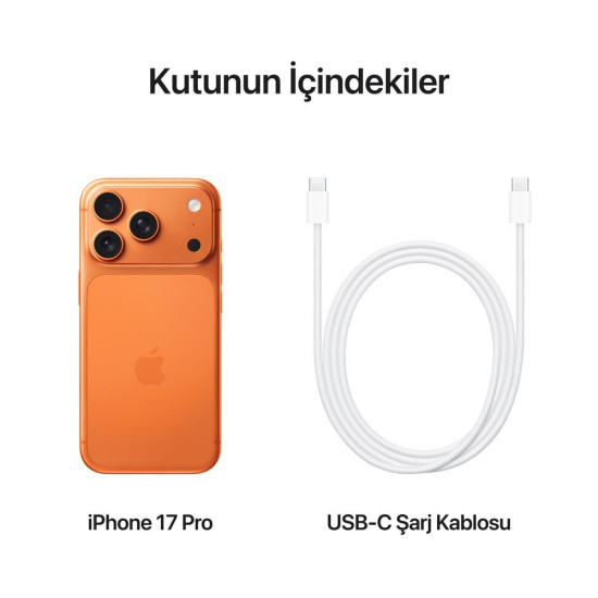 iPhone 17 Pro 1 TB Akıllı Telefon Kozmik Turuncu